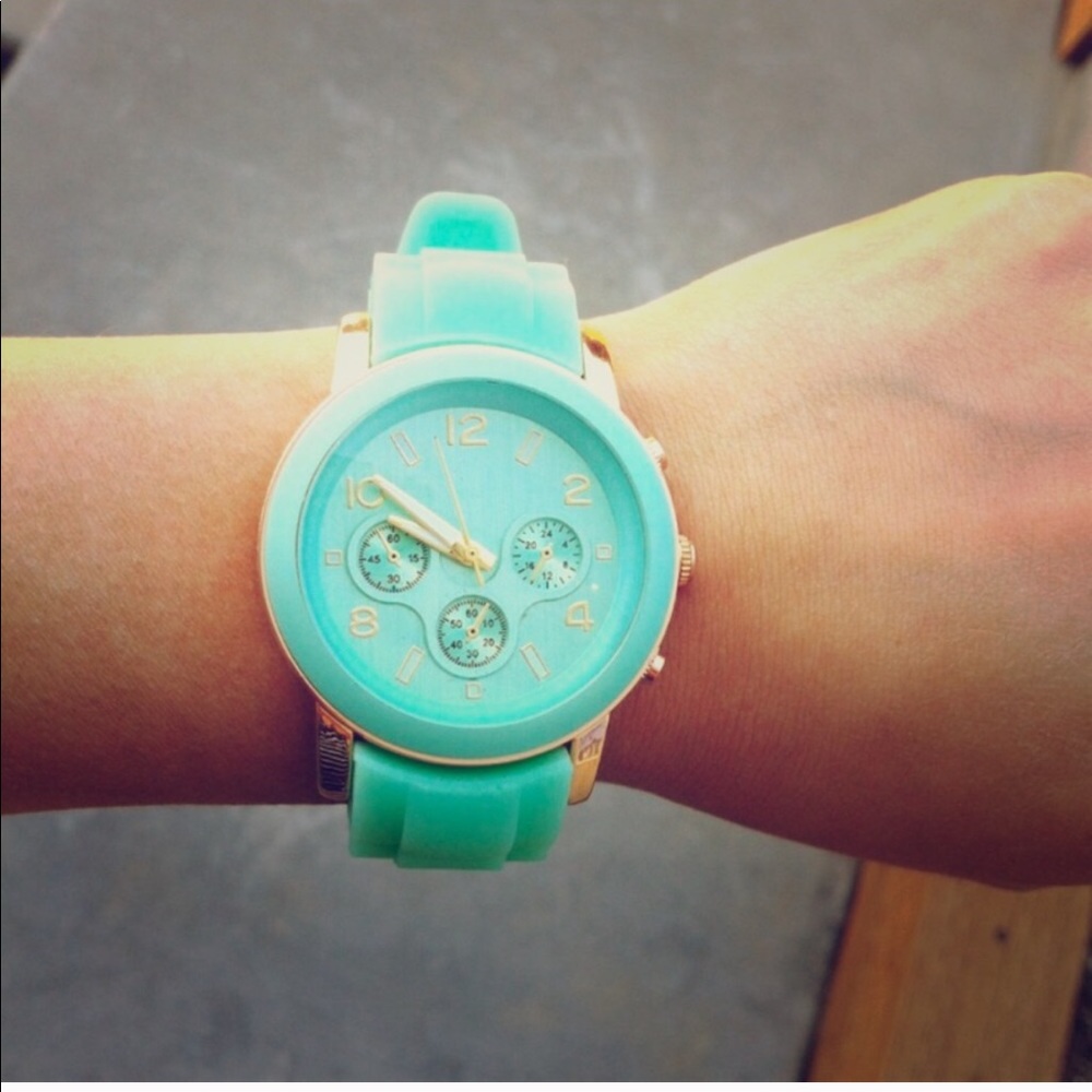 Blue/green watch